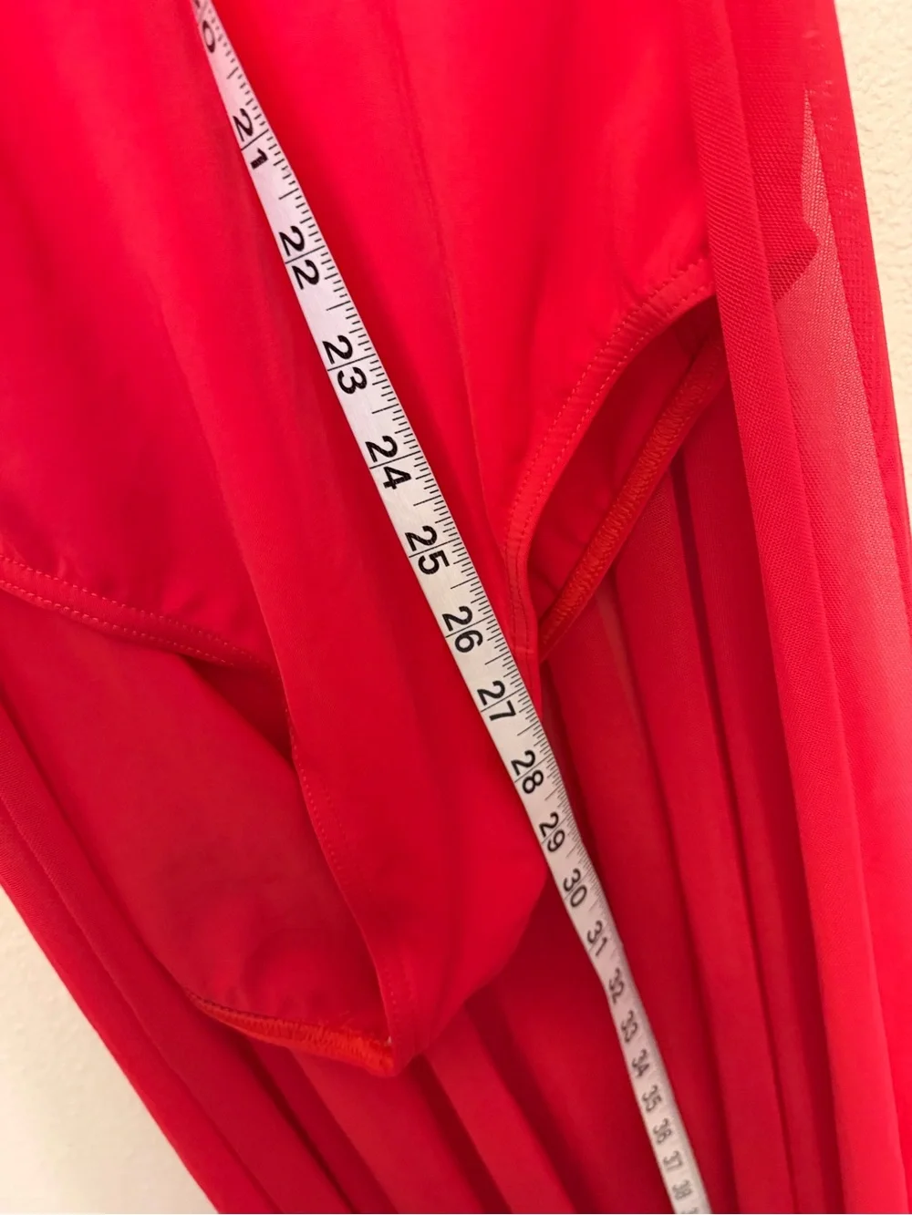Weissman costume maxi dress red lyrical D12409 Take You Dancing lyrical LA adult